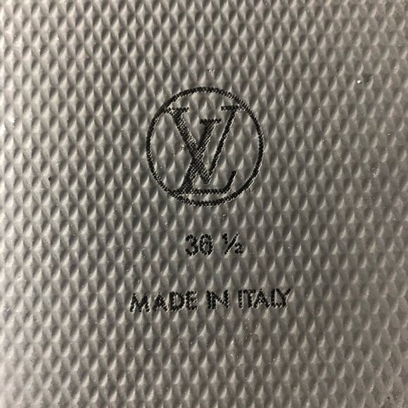 Louis Vuitton Calfskin Embossed Monogram Sunset Flat Comfort Mule 36.5 - Picture 6 of 8